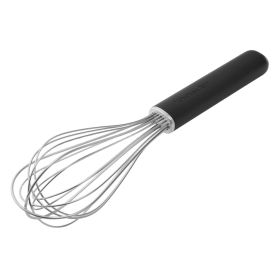 Stainless Steel Wire Kitchen Whisk with Ergonomic Handle, Black