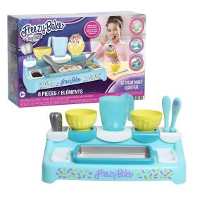 Freezy Bake Ice Cream Maker Toy, Plastic Kitchen Playset for Kids Ages 8 and up