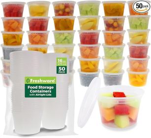 Freshware Food Storage Containers Plastic Deli Containers