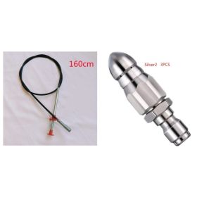 60CM Sewer Dredger Spring Pipe Dredging Tool Household Hair Cleaner Drain Clog Remover Cleaning Tools Household For Kitchen Sink Kitchen Gadgets (Option: Black 160cm Set)